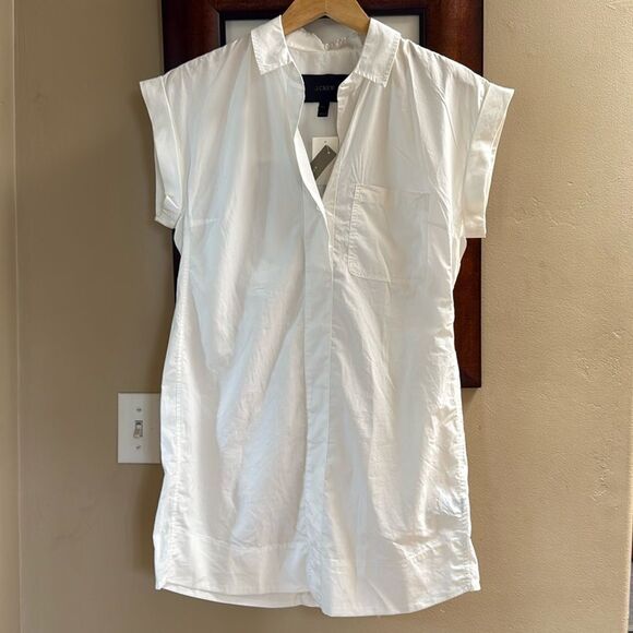 NWT J Crew Cotton poplin Shirt Dress Small - Picture 3 of 6